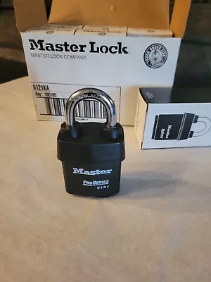 6 Pack Master Lock 6121KA Padlocks Pro Series 1 1/8  Shackle Key : 10G105 • $99