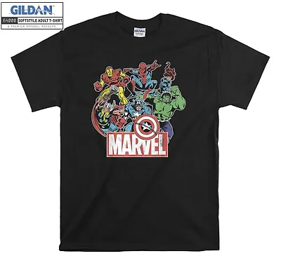 Marvel Avengers Characters T-shirt Gift Hoodie Tshirt Men Women Unisex A700 • £11.95