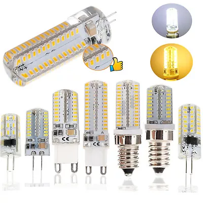 Dimmable LED Corn Bulb Light  G9 G4 E12 E14 3014 SMD Replace Halogen Lamp Bright • $1.08