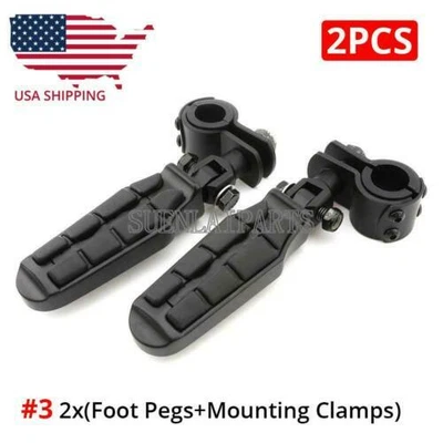 $44.50 • Buy Motorcycle Engine Guard Highway Foot Pegs For Yamaha V Star 650 950 1100 1300