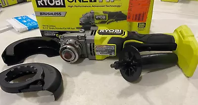 USED - RYOBI PBLAG01B Brushless 4-1/2  Grinder/Cut-Off Tool (TOOL ONLY) READ • $67.99