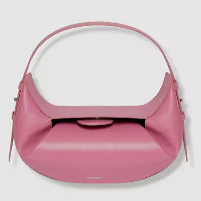 $555 Yuzefi Women's Pink Mini Fortune Cookie Leather Bag • $177.98