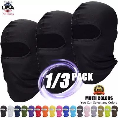 $5.99 • Buy Balaclava Face Mask Thin UV Protection Ski Sun Hood Tactical Masks For Men Women