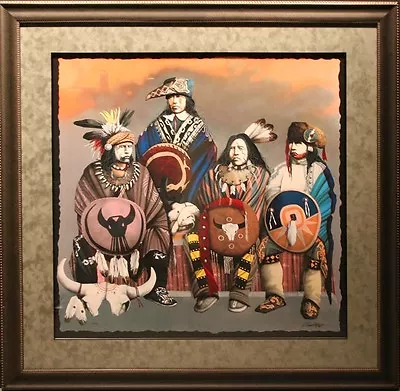 J.D Challenger Roams The Plains No More Framed Art Serigraph SUBMIT AN OFFER! • $1400