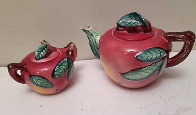 Retro Collectable Vintage Japan Teapot Sugar Bowl Set 1950's Pink Vgc Ceramic   • $15