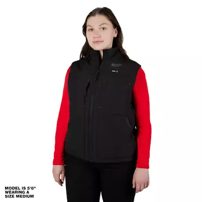 Milwaukee Axis M12 Heated Womens Vest In Black Size Medium Vest Only 334B-20M • $149