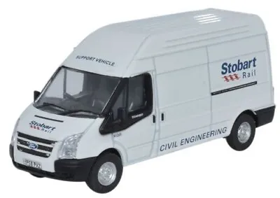 Ford Transit High Roof Lwb Van - Stobart Rail   - 1:76  - 76ft010 - Oxford • £8.45