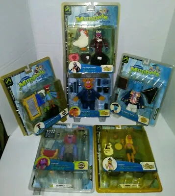 SET Muppets Collectible Figures Series 5 Gonzo Fonzie Pepe Janice Arrow Clifford • $400