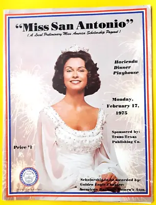 1975 Pageant Program Brochure Miss San Antonio Miss America Preliminary. • $9.99