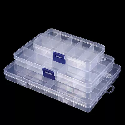 10/15/24 Grids Jewelry Tool Box Gift For Beads Jewelry Earrings Ring Storage ❤TH • $7.53