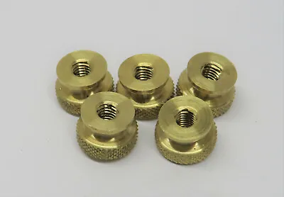5 Brass Spark Plug Thumb Nuts 10/32 By 1/2in OD Maytag • $8.13
