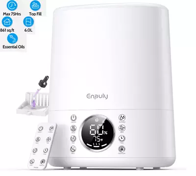 Max 861sq.ft 6L Top Fill Warm & Cool Mist Humidifiers For Bedroom/Large Room • $33.99