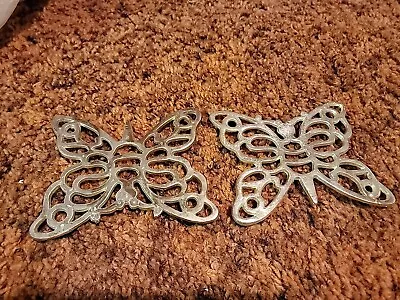 Vintage Leonard Silverplate Butterfly Trivet / Wall Art - Hot Plate - Decorative • $0.99