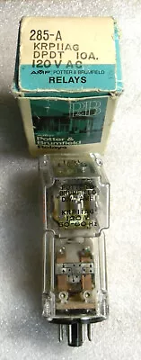 KRP11AG-120 DPDT 10 Amp Relay - 8 Pin Octal - Potter & Brumfield • $12