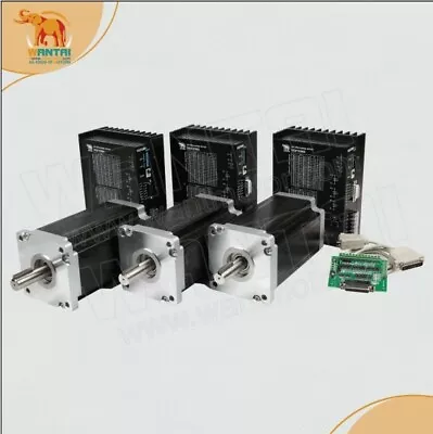 US3axis Nema 42 Stepper Motor 30N=4200OZ-IN   201MM Length+Driver 110-220VAC 9.8 • $687.27