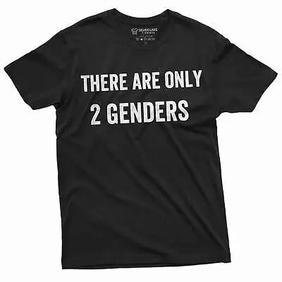 Men's There Are Only 2 Genders T-shirt Papa Dad Grandpa Gift LGBT Tee Shirt • $17.66