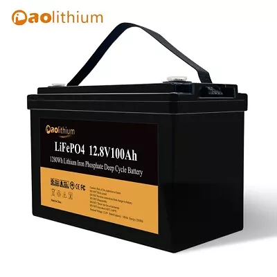 Aolithium 12V 100Ah LiFePo4 Lithium Battery BMS For Solar RV Off-grid Motor Boat • $159.99