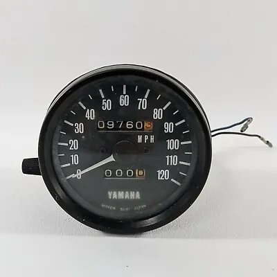 Vtg Yamaha Motorcycle Speedometer OEM 120mph • $99.97