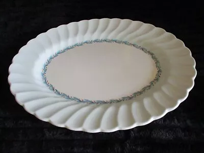 Vintage Myott Olde Chelsea Staffordshire England Blue Chelsea Oval Plate • £5