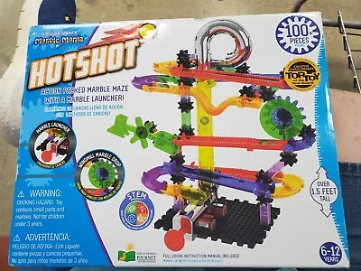 Marble Mania Hotshot Marble Maze W/Launcher - Techno Gears Child Learning Stem • $16.99
