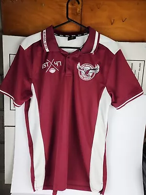 Manly Sea Eagles Supporter Polo Men's Size Medium ~ Great Condition ~ • $24