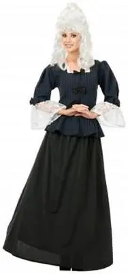 Charades Costumes Martha Washington Colonial Woman Adult Costume - Blue - Small • $11.17