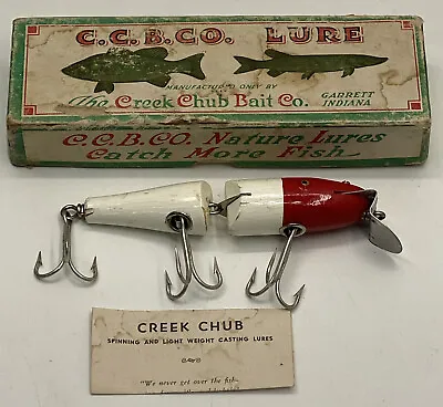 VINTAGE C.C.B.CO. The Creek Chub Bait Co Famous Jointed Pikie Lure • $36.50