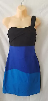 NWT Junior Ruby Rox Colorblock Black Royal Sky Blue Dress Back Zipper Size 7 • £17.03