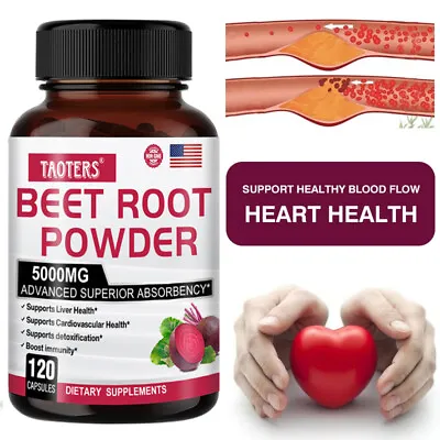 Beetroot Extract 5000mg Capsules High Strength Vegan Powder Stronger Strength • £7.72
