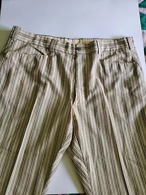 Mens VTG Majer Slacks Striped Pants Size 42 Waist • $29