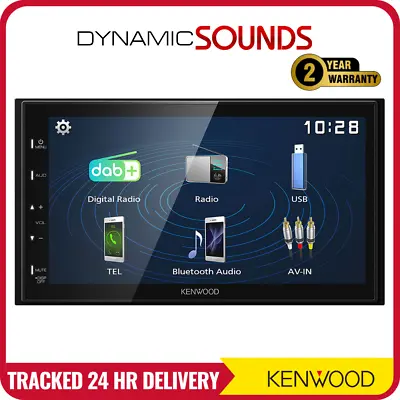 Kenwood DMX129DAB 6.8  Mechless Android Mirroring DAB USB Bluetooth Car Stereo • £219.99