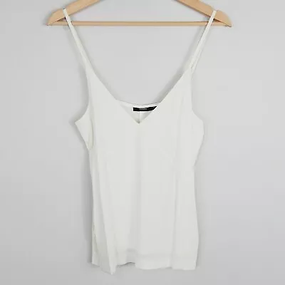 BASSIKE Womens Size 0 Or 6 Cream Sleeveless Camisole Tank Top RRP$250 • $95