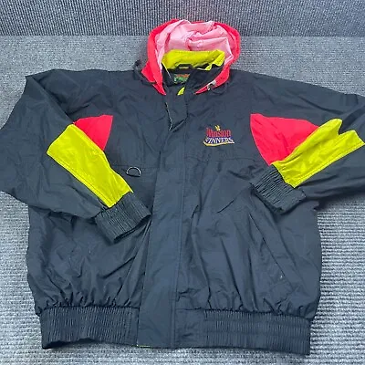 Vintage 1993 Style Auto Racing Winston Winners Club Hooded Full Zip Jacket XL • $29.99