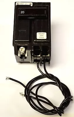 EATON CUTLER HAMMER QBHW1020S Single Pole 20 AMP QBH Shunt TRIP Circuit Breaker • $45