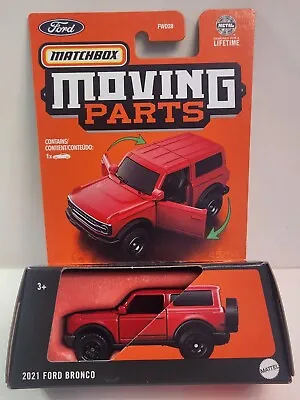 MATCHBOX MOVING PARTS  2021 FORD BRONCO 4×4  2-DOOR Diecast  • $8.95