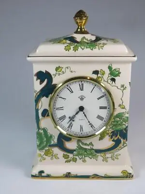 COLLECTABLE MANTEL CLOCK Mason's Chartreuse Green Quartz Movement • $55.99