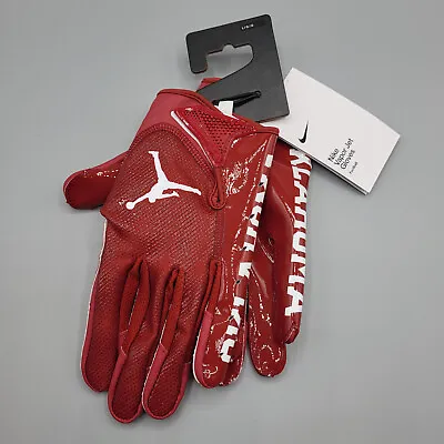 Nike Jordan Vapor Jet 7.0 Football Gloves NCAA Oklahoma DX5201-620 Size Large • $149