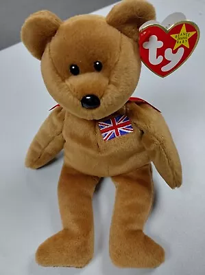 £3.99 • Buy Ty Beanie Baby - BRITANNIA  British Exclusive Bear With Union Jack  15-12-97 New
