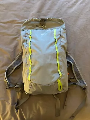 REI Flash 18 Unisex Daypack Bag Gray Yellow Hiking  • $17.99