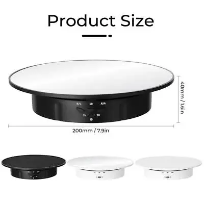 3 Speeds Electric Rotating Display Stand Mirror 360 Degree Turntable Jewelry Hol • $33.99