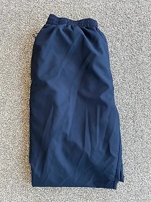 Reebok Track Bottoms Pants Size Large  Inside Leg 32  Blue • £18.99