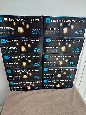 Hyperikon S14-27 LED Filiment Light Bulbs E26 Base 15 Pack 2700K Non-Dimmable • $14.99
