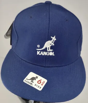 $25 • Buy Navy Blue Fitted Kangol Ballcap Baseball Style100% Wool 6 3/4 