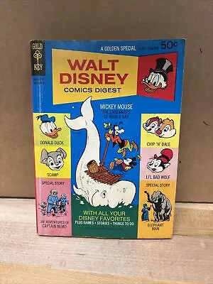 Walt Disney Comics Digest #26 1970-Carl Barks Art-Captain Nemo-Elephant Man • $11.99