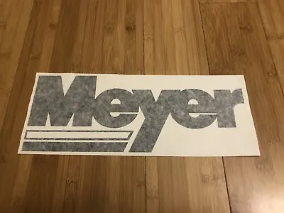 MEYER Snow Plow Decal Sticker 12” Gloss Black OEM Truck USA Made Replacement • $11.99