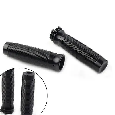 2Pcs 1'' Inch 25mm Handlebar Hand Grip For Harley Cruiser Bobber Chopper Custom • $40.57