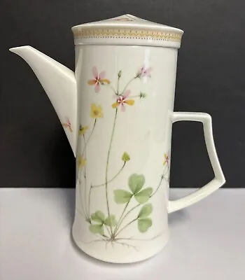 Mikasa Nature's Gardens Bone China Coffee Tea Pot W/ Lid A8-100 EUC • $52.95