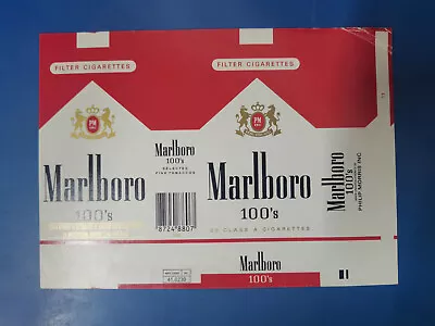 Opened Empty Cigarette Soft Pack--100 Mm--Marlboro • $1.50