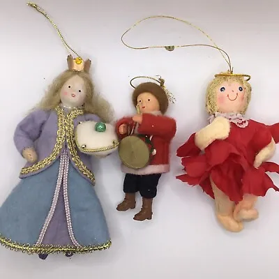 2 Midwest Of Cannon Falls Heart Felts Ornaments Queen & Drummer Boy Plus 1 • $49