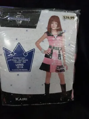 *Disney Kingdom Hearts Kairi Girls Large Halloween Dress Up Cosplay Costume New • $14.99